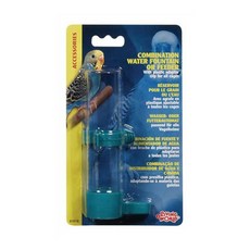 하겐 리빙월드 컴비네이션 먹이통 125ml 앵무새 자동 급수기 물통 사랑 모란 코뉴어, 1개