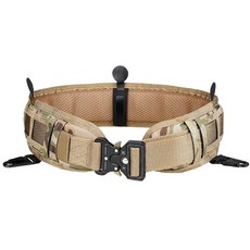 尼龍胖人腰帶 胖子加長皮帶 男士大號加長腰帶戶外多功能戰術尼龍 戶外多功能戰術腰封套裝 尼龍蛇 加厚腰帶多功能腰帶, CP迷彩腰封+腰帶, 1個