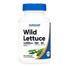 뉴트리코스트 와일드 레터스 야생 상추 4000MG 캡슐 120정 1병, 1개
