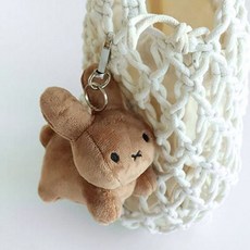 미피 브루나패밀리 가방고리 인형 토끼 키링 브라운 B2-508390, 미피 브루나패밀리 가방고리 인형 토끼 키링 브라운 B2