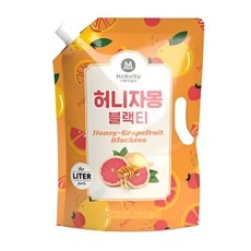 맥널티 허니자몽 블랙티 대용량, 1L, 2개