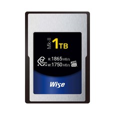 Wise CFexpress 4.0 Type A 記憶卡 256GB/512GB/1TB 讀取 1865MB/s 寫入 1750MB/s, 1個, 1TB, 1TB