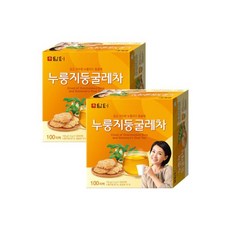 담터 누룽지둥굴레차 100티X2개 / 티백차, 100, 1.5g