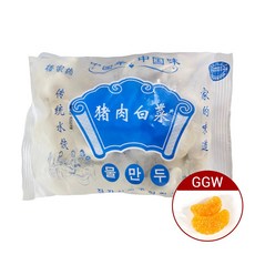 가가왕 중국식품 시쟈더 손만두 돼지고기 배추 물만두 양꼬치집 맛있는 만두 냉동, 600g, 1개