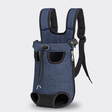 애견 가방 앞 가방 캣츠 이동 가방 애견 멜빵 앞바지 가방, 1개, 다크블루