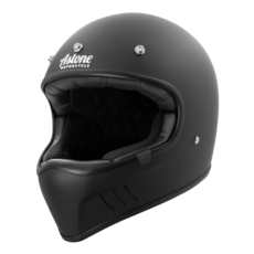 Astone Super Retro X 復古機車安全帽，輕量舒適透氣吸汗，安全防護消光黑, SUPER RETRO X素色款平黑