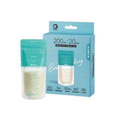 小獅王辛巴母乳儲存袋 200ml/60入 母乳冷凍袋 母乳保鮮袋, 1個, 20個裝
