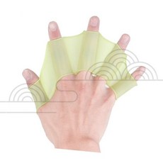 실리콘 손가락 물갈퀴 수영 훈련용 핑거 웨빙 아쿠아 피트니스 수중 운동 보조 장비, 사이즈_L 1쌍