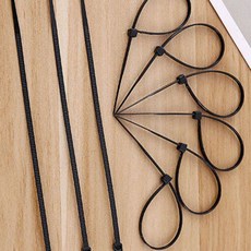 전기선정리 케이블타이 150mm 블랙 100개입