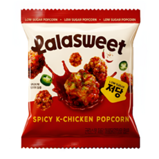 라라스윗 저당 매콤닭강정 팝콘, 10개, 30g