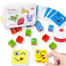 토이토 페이스 체인지 큐브 얼굴 표정 맞추기 게임 루빅큐브 테이블 보드게임, 1개