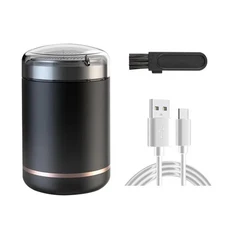 휴대용 미니 전기 면도기 더블 헤드 빠른 청소 C 타입 충전식 비즈니스 여행 방수 소형, 04 Black