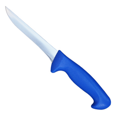 5Cr鋼剔骨刀 14cm (適用殺魚/切肉/去骨/露營), 藍柄, 1個