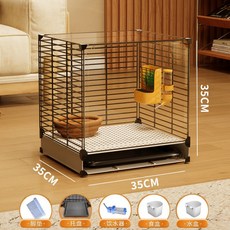 토끼키우기 토끼장 케 C타입 야외 상자 3칸 반려 플라스틱 토끼 단일, 스몰사이즈 35 35 52 양면비침 5종세트