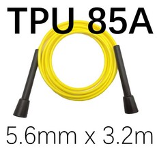 NEVERTOOLATE RA 모양 핸들 3 2미터 11피트 긴 속도 더블 언더 건너뛰기, 85A T 5 6mmx3 2m 2