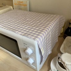 목화베리 전자레인지커버 커피머신 에어프라이어 밥솥 다용도덮개, 연보라