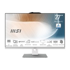 MSI 微星 Modern 27吋液晶電腦 內建8GB記憶體 搭載1TB硬碟 多工處理更流暢 儲存空間超大, AM272P 1M-859TW 白, Modern AM272P 1M-858TW