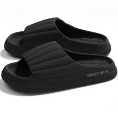 바디코위 푹신하고 발편한 쿠션 슬리퍼, 1개, 검정