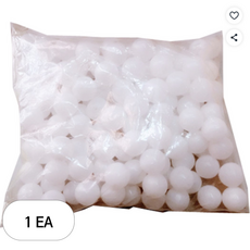 벌크 대용량 연습용 탁구공 40mm, 화이트, 100개입, 1개