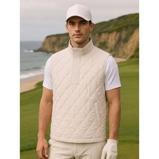 맥케이슨 남성 다이아 퀼팅 베스트 아이보리 MDM3JV606IVY