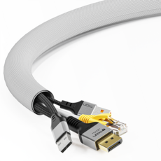 티엑스온 케이블 정리 보호 튜브, 화이트, 1개