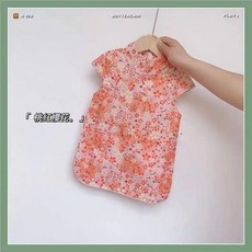 新品 中國風嬰兒旗袍兒童女夏款薄款中小童嬰幼兒旗袍裙寶寶裙子夏 副廠商品
