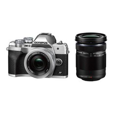 OM SYSTEM올림푸스 OLYMPUS 미러리스 일안 카메라 OM-D E-M10 MarkIV EZ 더블 줌 킷 실버, 01 실버_01 더블 줌 키트_01 본체