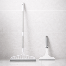 루움 물기제거 한손사용 스퀴지 2종세트, 화이트, 1세트