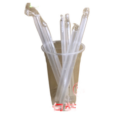 台灣製造 透明單支包裝斜口吸管 6x18cm/6x21.5cm/8x21.5cm/12x21.5cm 營業用吸管, 1個, 1個裝