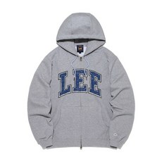 브랜드정품 리 LEE 컬리지 로고 후드 집업 그레이 (LE2601HZ02GR) 351414