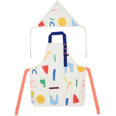 Julgran 孩童印花圍裙2件組