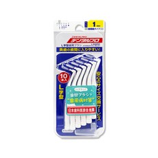 DENTALPRO JACKS 丹特博 L型牙間刷 1號SSS白, 1個, 10個裝, 0.7mm