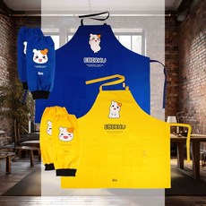 토시 앞치마세트 캐릭터 아기 요리 오염방지 청소 유치원