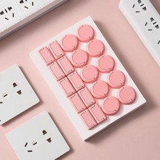 電源插座蓋 插座保護蓋 兒童安全防觸電插頭孔防護蓋 4WOK, 1個, 粉色,1個裝"三孔"顏色隨機