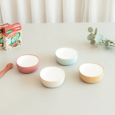 킨토 본보 유아 식기 이유식 그릇 볼 11cm, 오렌지, 1개