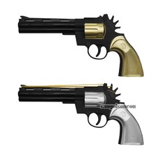 산골소년 리볼버 고무줄총 사격 놀이 장난감총 남아 추억의 어린이 장난감 권총 소품 모형, 단품, 1개