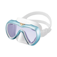 GULL VADER Mask UV420 日製頂級矽膠潛水面鏡 多色可選 潛水面鏡, 天空藍 (白色裙邊)