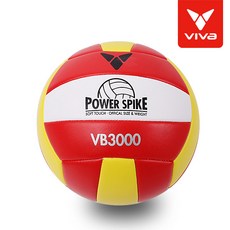 비바스포츠 칼라 터치 배구공 VB-3000, 레드 + 옐로우 + 화이트 + 실버7, 1개, 레드 + 옐로우 + 화이트 + 실버