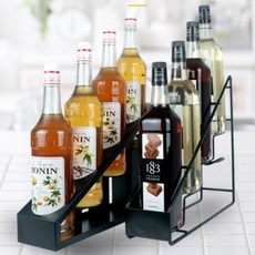 모던바 카페 시럽 다용도 정리대 수납 랙 4구, 1개