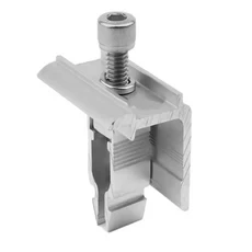 태양광 패널 클램프 빠른 모듈 고정 중간 끝 광발전 레일 브래킷 클립, End clip sliver