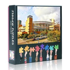 해외 TUMOVO 성인용 퍼즐 1000피스 시애틀 매리너스 스타디움 Safeco 필드 직소 교육용 재미있는 게임 또는 장로 친구를 위한 장난감 50.8 x 68.6cm20 27, 아트워크-20.