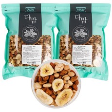 다맘 오리지널 믹스넛 1kg x2봉/혼합 견과류 6종, 2kg, 1세트