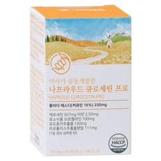 나프라우드 큐로세틴 프로 롱비다 커큐민 퀘르세틴 프로폴리스 프로안토시아니딘, 1개, 60정