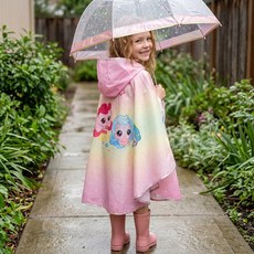 코지24 캐치티니핑 판초형 우비 어린이 아기 아동 예쁜 고급 방수 비옷 자전거 판쵸 패션 우의 스타하츄핑 빛나핑 초롱핑 반짝핑