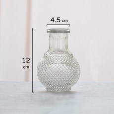 歐式復古浮雕玻璃小口花瓶 - 插花花器擺件裝飾 (現貨快速出貨), E款(內口徑約3cm)