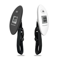 여행용 휴대용 캐리어 손저울 기내용 수화물 항공 다용도 무게측정기, 1개, 블랙