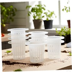 실내 식물 키우기 투명 플라스틱 화분 통기성 배수 구멍 뿌리 관찰 가능 다육이, 1개