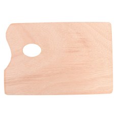 미미스토어 나무 물감판 페인팅팔레트, 사각 - 소