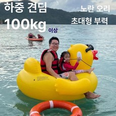에스앤씨 튜브 감성 테마파크 안전 물놀이 바다 성인, 1개, 빅 옐로우 덕 안경 170x145x93