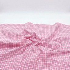 CRT 077 탐나요 면 20수 고밀도 코튼 파스텔 체크 면 원단 에코백 식탁보 커튼 무늬 천, 1개, 핑크